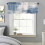 Blue Abstract Gradient Valance 54x18in Rod Pocket 3