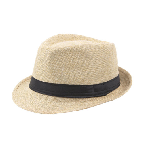 Κοντό γείσο Fedora Classic Summer Beach Sun Cap Panama για άνδρες και γυναίκες 1