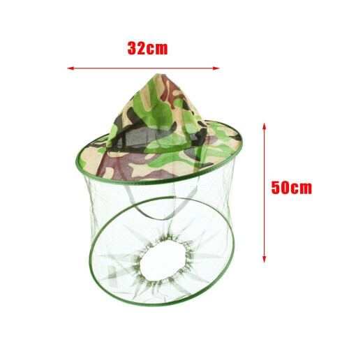 Beekeeping Cowboy Hat Mosquito Bee Insect Net Veil Protector Head Face * 1