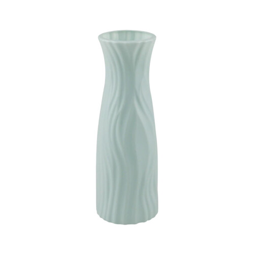 Geometrische Kunststoffvase für frische oder getrocknete Blumen, 20,2 x 7 1