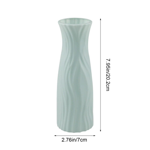 Geometrische Kunststoffvase für frische oder getrocknete Blumen, 20,2 x 7 2