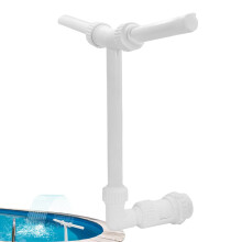 Double Spray Pool Fountain for Swimming Pools, Waterfall Fountain with Adjustable Spray