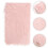 Roze mat van imitatiebont, 2 stuks 2