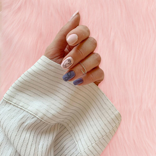 Roze mat van imitatiebont, 2 stuks 2