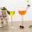 Fågelformat blyfritt glascocktailglas 4
