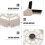 BESTYASH 1Pc Multi-Function Laptop Cooler Fan White Plastic Mute Cooling Fan for Computer CPU 6