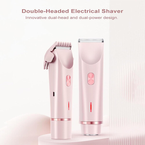 Dermave Trimmer2.0, 2-σε-1IPX7 Αδιάβροχο τρίμερ μπικίνι και προσώπου για υγρή/στεγνή χρήση με 1