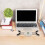 BESTYASH 1Pc Multi-Function Laptop Cooler Fan White Plastic Mute Cooling Fan for Computer CPU 8