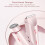 Dermave Trimmer2.0, 2-σε-1IPX7 Αδιάβροχο τρίμερ μπικίνι και προσώπου για υγρή/στεγνή χρήση με 6