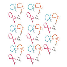 2er-Pack verstellbare Servietten-Lanyard-Klemmen – bunt