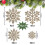 36-Piece Glitter Snowflake Ornaments Set 5