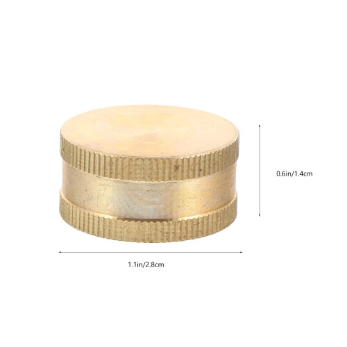 Brass Garden Hose End Cap 3/4" Female 5 Pack 2