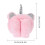 Protetores de ouvido de unicórnio em pelúcia, cor rosa, com design antiderrapante, 19 cm (7,5 polegadas). 8