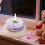 Duftkerze mit Rosenduft in Pfingstrosenform – Lila, 100 g 2