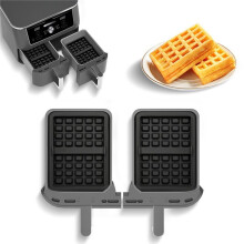 2Pcs Silicone Waffle Mold for AF400 AF451 SL400 AF500 and Other Air Fryers Waffle Maker Baking Tray Accessory