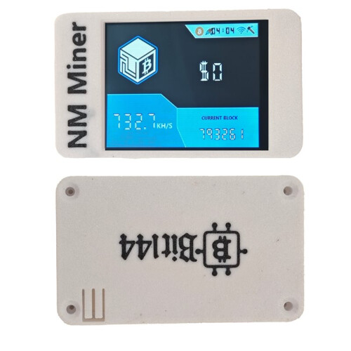 Minerador Solo de Bitcoin NMMinerNerdMiner BTC com Tela Inteligente de 2,8 Polegadas e Touchscreen, 735Kh/S, para Uso Doméstico e em Escritórios 2