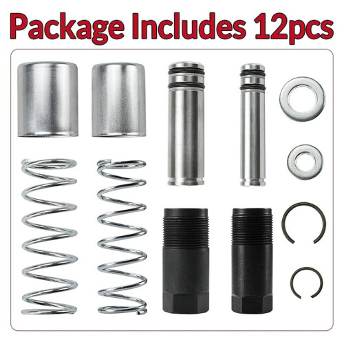 Floor Jack Replacement Parts: Low-Side Horizontal Dual-Pump Piston Plunger Kit with Washer and Retainer . 2