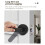 Silent Room Door Lock with Key, Round Interior Handle, Aluminium Alloy, Copper Core 4