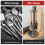 Kitchen Utensil Stand Rotating Storage Hanger with 8 Hooks,for Countertop Organization Rotatable Cooking Utensils Grey 2