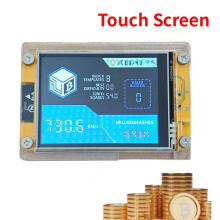 4PCS 735KH/S NMMiner NerdMiner+4 Slots Stand Upgraded Bitcoin Crypto Solo Lottery Miner 2.8 Inch Display Touch
