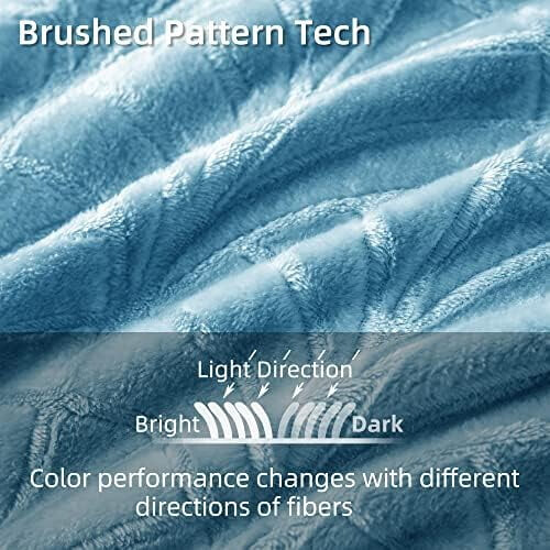 Soft Fleece Throw Blanket 60x80 in Stone Blue 1