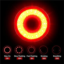 Bike Tail Light, Brake Sensing, Auto /Off, 5 Lighting Modes, USB C Rechargeable Bicycle Taillight, IP6Waterproof