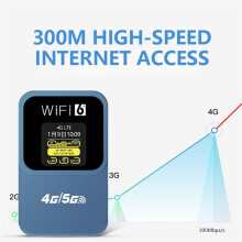 Upgraded 300Mbps 4G Portable WiFi Supports Display, in Car Mobile Card Insertion, Pocket WiFi Router Hotspot Router