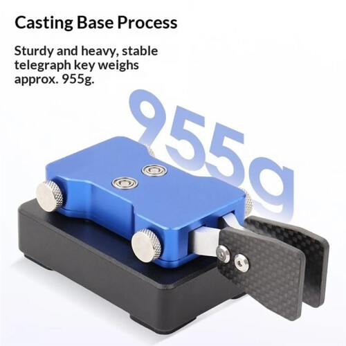 New Double-Paddle Automatic CW Key 3.5mm Shortwave Radio Morse Code Key Telegraph Training Key B 2