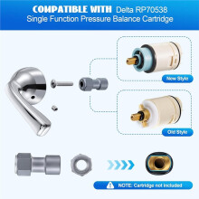 Metal Lever Handle Kit,for Delta RP74148, for Delta Foundation Series Single Handle Tub/Shower Faucets