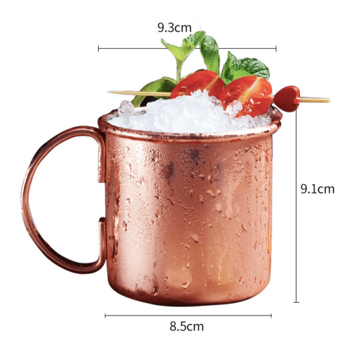 Handgemaakte bierpul van puur koper (16 oz) 2