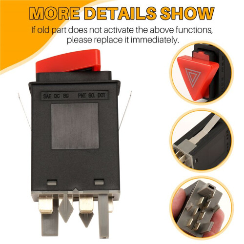 Car Warning Flash  Button Emergency  Hazard Light  1U0953235B for  Octavia 2004-2010 2