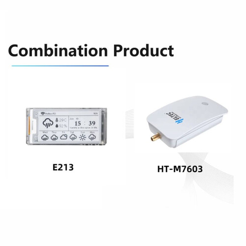 H ELTEC AUTOMATION Meshtastic  Wi-Fi Vision Master E213 E-Ink LoRa Node with HT-M7603 LoRa Gateway 868mhz EU PLUG