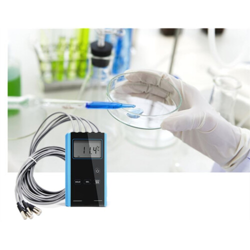 High-Accuracy Electronic Multi-Point Thermometer OYTM-5S Portable for Laboratory Use