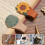 4 Vintage Leather Magnetic Bookmarks 4