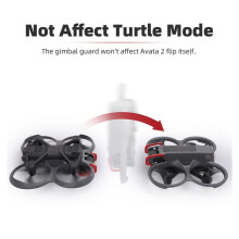 Gimbal Lens Bumper for Avata 2 Bumper Anti-Collision Crossover Protective Bar Aluminum Drone Accessories,Black