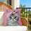 Kussensloop met dierenprint (45 x 45 cm) van fluweelstof 5