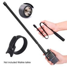 Walkie Talkie Foldable CS Antenna SMA-Female Dual Band for UV5R Radio Accessories 136-174 400-520(MHz)48cm