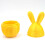 3D Printed Fillable Easter Egg with Rabbit Ears 7 Inch 3