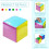 Clear Pocket Dice, 3.94" Soft Foam Learning Cubes for Classroom – Compatible with Educational Games 2
