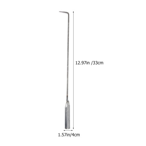 Fireplace Tools Camping Poker Indoor and Outdoor Briquette Hook Barbecue Single Rolling Shutter Pull (33cm) Handheld 2