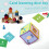 Clear Pocket Dice, 3.94" Soft Foam Learning Cubes for Classroom – Compatible with Educational Games 6