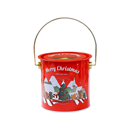 Cookie Tin With Lids, Christmas Theme Cookie Packing Box, Empty Candy Container Cookie Jar For Wedding, Holidays 1
