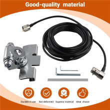 RB-400 Car Antenna Mount Bracket with 5M Extension Coaxial Feeder Cable Adjustable for QTY TYT Mobile Car Radio Antenna