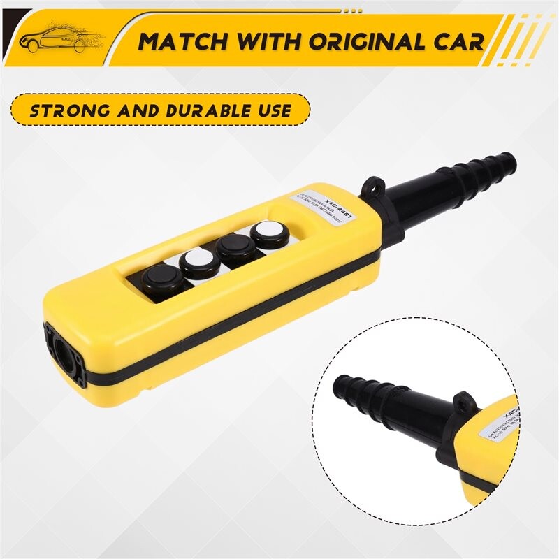 Rainproof Crane Control Buttons XAC-A481 Single-Speed Hoist Handle Four ...