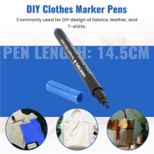 1 x Fabric Pens Permanent Colors For DIY Textile Clothes T-Shirt Shoes