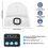 Gorro Morttic com Bluetooth, farol de LED, recarregável e mãos-livres, compatível com dispositivos Bluetooth – Branco 4