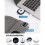 Gorro Morttic com Bluetooth, farol de LED, recarregável e mãos-livres, compatível com dispositivos Bluetooth – Branco 2