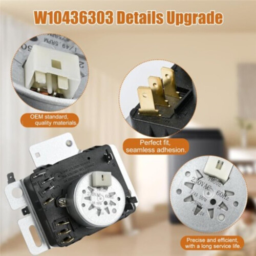 W10436303 Dryer Timer 230V Replacement Part for 1
