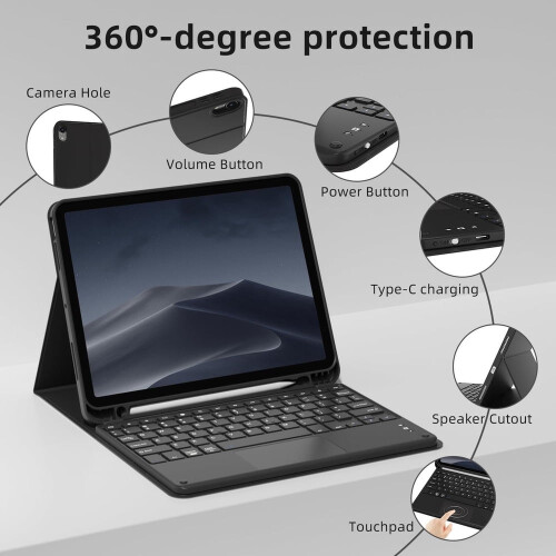 Smart Case Touchpad s klávesnicou pre Samsung A9+ Plus 1