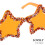 Γυαλιά ηλίου Masteelf Orange με στρας για πάρτι, κομψά, σε δροσερά χρώματα καραμέλας, 3